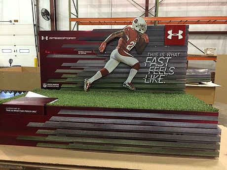 Decorative laminate plastic for POP displays