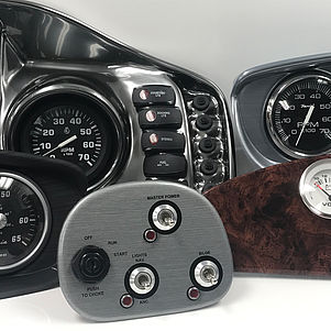 Marine instruments - marine dashboards out of decorative plastic