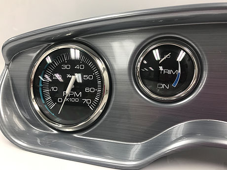 Vacformed marine dashboard made of plastic